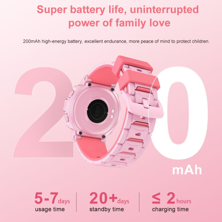 HT19 1.2 inch Round Screen IP68 Children Smart Watch, Support Sleep Monitoring(Pink) - Smart Watches by PMC TechLife | Online Shopping South Africa | PMC TechLife