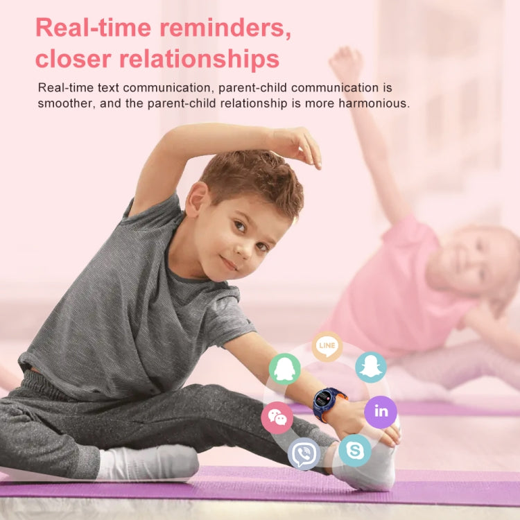 HT19 1.2 inch Round Screen IP68 Children Smart Watch, Support Sleep Monitoring(Blue) - Smart Watches by PMC TechLife | Online Shopping South Africa | PMC TechLife