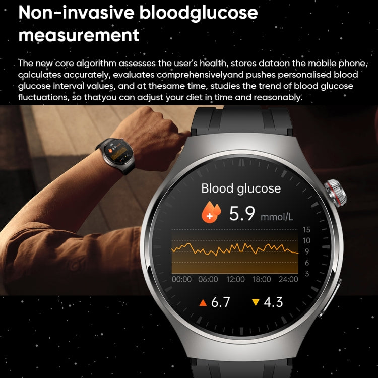 MT200 1.43 inch AMOLED IP67 Smart Call Watch, Support ECG/Body Temperature/Blood Glucose Monitoring(Silver) - Smart Watches by PMC TechLife | Online Shopping South Africa | PMC TechLife