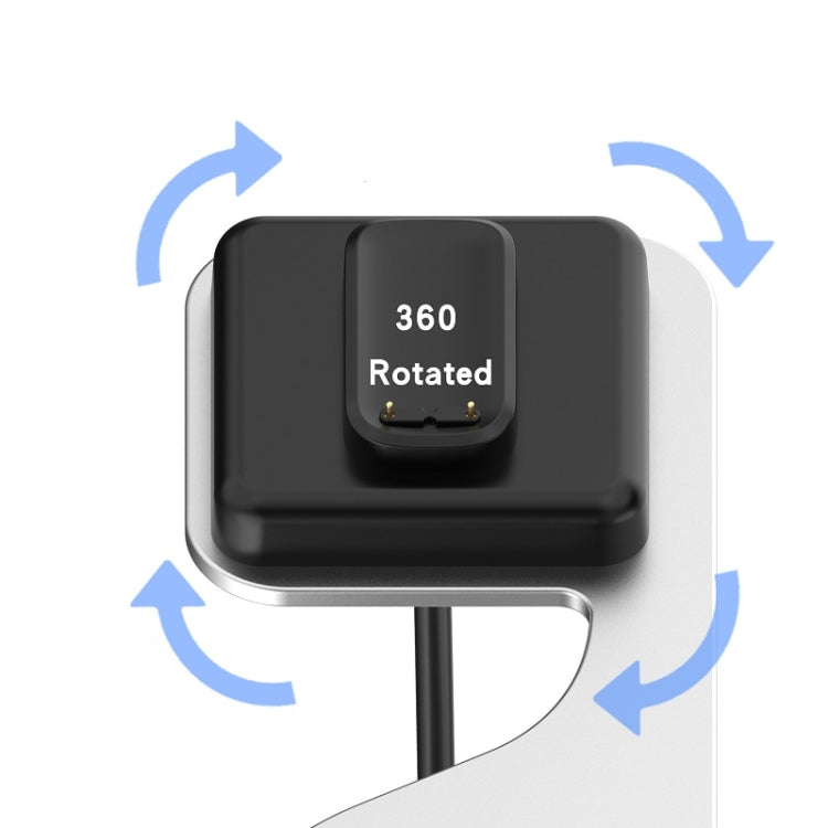 For Fitbit Charge 6 / Luxe Portable Magnetic Metal Charger Holder(Silver) - Charger by PMC TechLife | Online Shopping South Africa | PMC TechLife