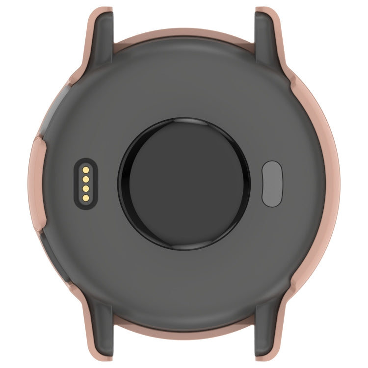 For Garmin vivoactive 5 / Active 5 PC + Tempered Film Integrated Watch Protective Case(Pink) - Watch Cases by PMC TechLife | Online Shopping South Africa | PMC TechLife