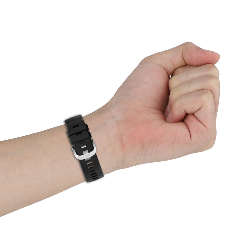 For Garmin vivoactive 5 / Active 5 20mm Silicone Watch Band(Black) - Watch Bands by PMC TechLife | Online Shopping South Africa | PMC TechLife