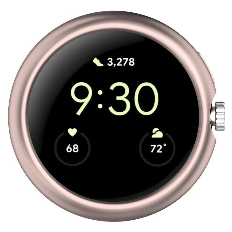 For Google Pixel Watch 2 Half Pack Hollow PC Watch Protective Case(Rose Gold) - free shipping - PMC TechLife - Order now!