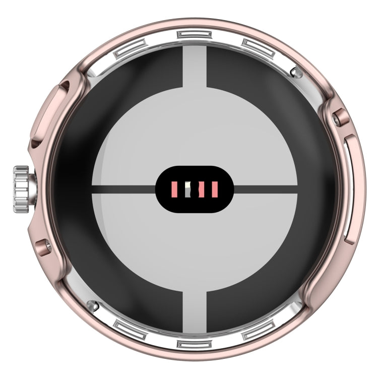 For Google Pixel Watch 2 Half Pack Hollow PC Watch Protective Case(Rose Gold) - free shipping - PMC TechLife - Order now!