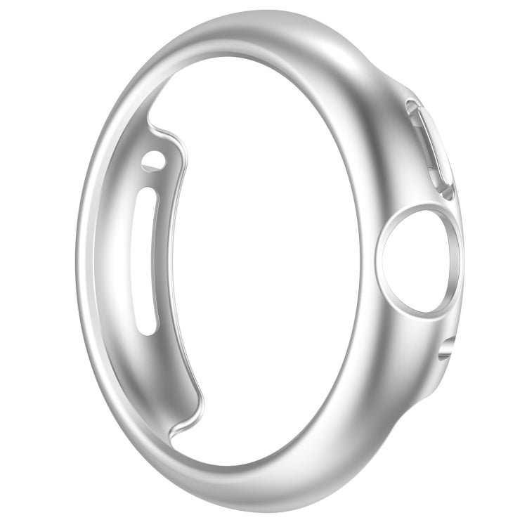 For Google Pixel Watch 2 Half Pack Hollow PC Watch Protective Case(Silver) - Watch Cases by PMC TechLife | Online Shopping South Africa | PMC TechLife