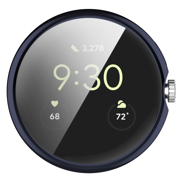 For Google Pixel Watch 2 Full Coverage TPU Electroplated Watch Protective Case(Midnight Blue) - Watch Cases by PMC TechLife | Online Shopping South Africa | PMC TechLife