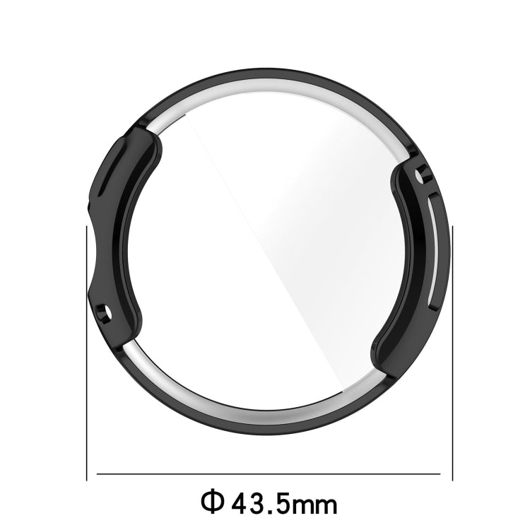 For Google Pixel Watch 2 Full Coverage TPU Electroplated Watch Protective Case(Black) - Watch Cases by PMC TechLife | Online Shopping South Africa | PMC TechLife