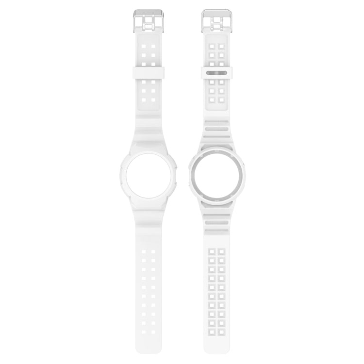 For Google Pixel Watch 2 Integrated Fully Enclosed Silicone Watch Band(White) - Watch Bands by PMC TechLife | Online Shopping South Africa | PMC TechLife