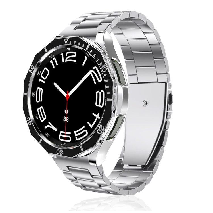For Samsung Galaxy Watch6 Classic 43mm R950 Electroplate PC Case + Tempered Film + Watch Bezel Ring Set(Black+Rose Gold) - Watch Cases by PMC TechLife | Online Shopping South Africa | PMC TechLife