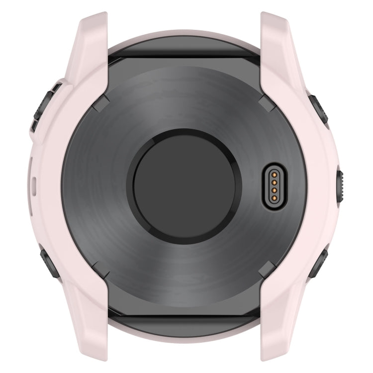 For Garmin Tactix 7 Amoled Armor Hollow TPU Watch Protective Case(Light Pink) - Watch Cases by PMC TechLife | Online Shopping South Africa | PMC TechLife
