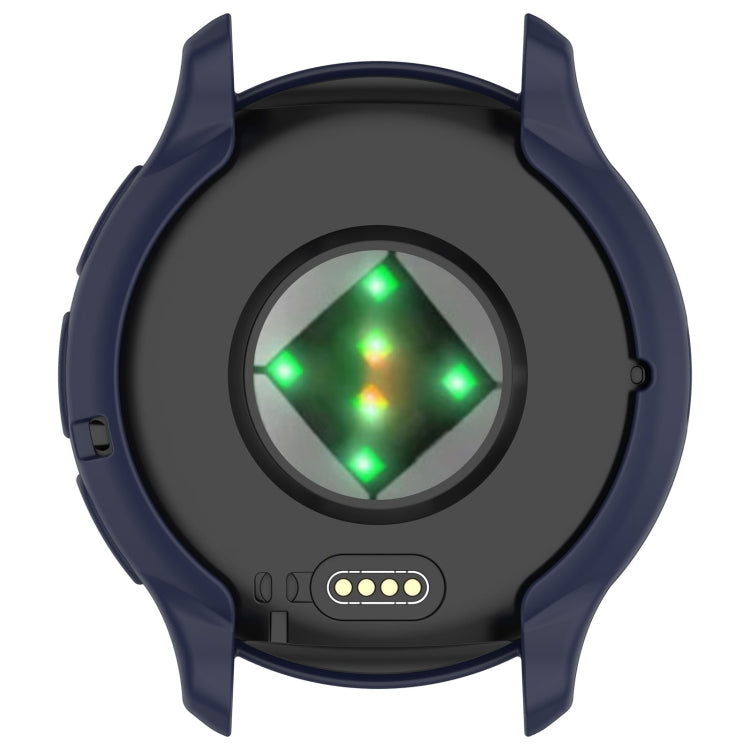 For Garmin Venu 3 Half Pack Hollow TPU Armor Watch Protective Case(Dark Blue) - Watch Cases by PMC TechLife | Online Shopping South Africa | PMC TechLife