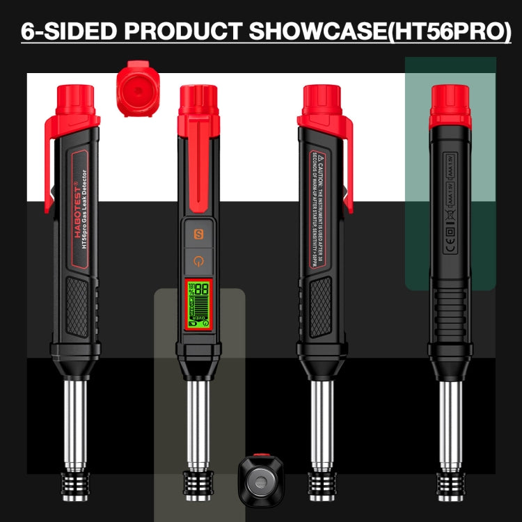 HABOTEST HT56 Pro Combustible Gas Detector Liquefied Petroleum Gas Natural Gas Alarm - Gas Monitor by HABOTEST | Online Shopping South Africa | PMC TechLife | Buy Now Pay Later Mobicred