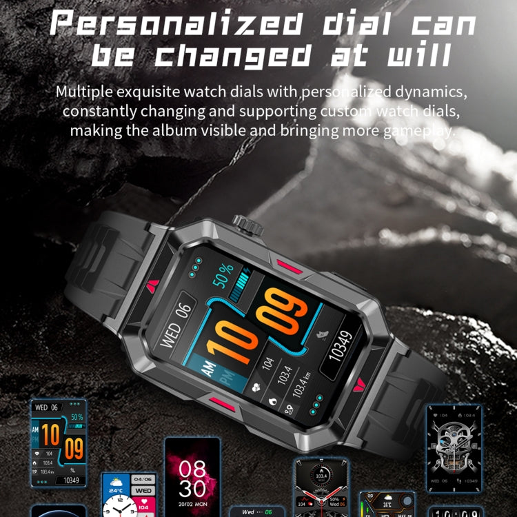 CF26 1.57inch BT5.2 Smart Bracelet Support Sleep Detection, Style:Silicone Strap(Silver) - free shipping - PMC TechLife - Order now!