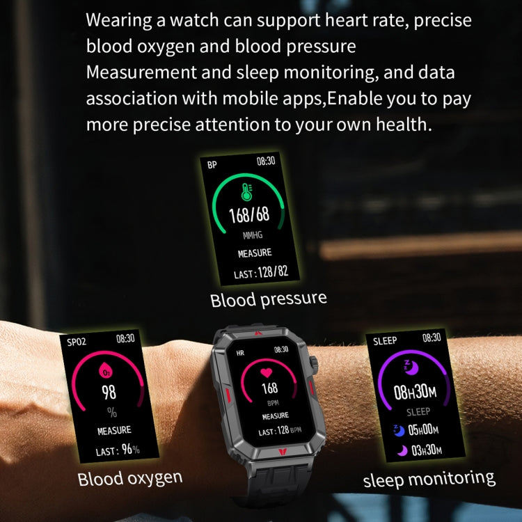 CF26 1.57inch BT5.2 Smart Bracelet Support Sleep Detection, Style:Steel Strap(Black) - free shipping - PMC TechLife - Order now!