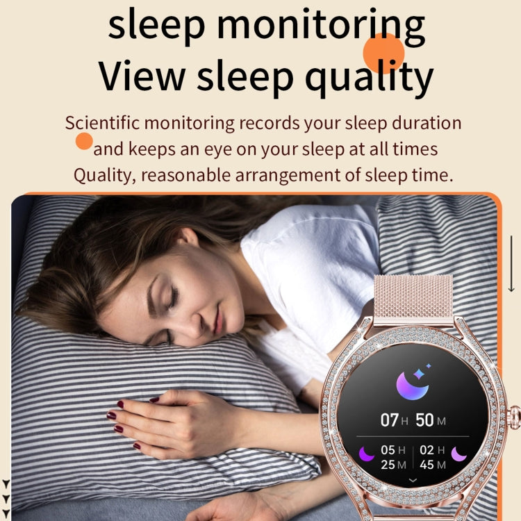 V66 1.28inch BT5.0 Smart Watch Support Heart Rate/ Sleep Detection, Style:Silicone Strap(Gold) - Smart Watches by PMC TechLife | Online Shopping South Africa | PMC TechLife | Buy Now Pay Later Mobicred