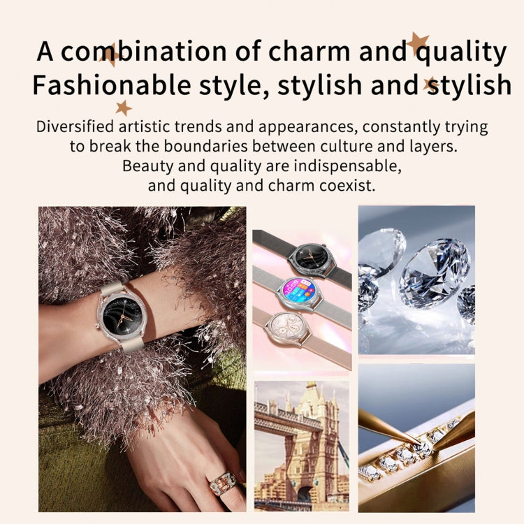 V66 1.28inch BT5.0 Smart Watch Support Heart Rate/ Sleep Detection, Style:Silicone Strap(Gold) - Smart Watches by PMC TechLife | Online Shopping South Africa | PMC TechLife | Buy Now Pay Later Mobicred