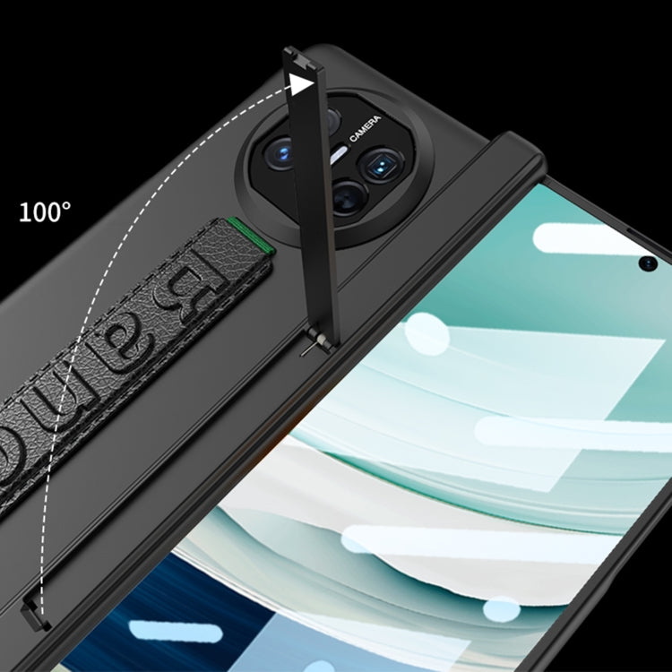 For Huawei Mate X5 GKK Wristband Integrated HD Film Magnetic Hinge Phone Case(Silver) - free shipping - PMC TechLife - Order now!