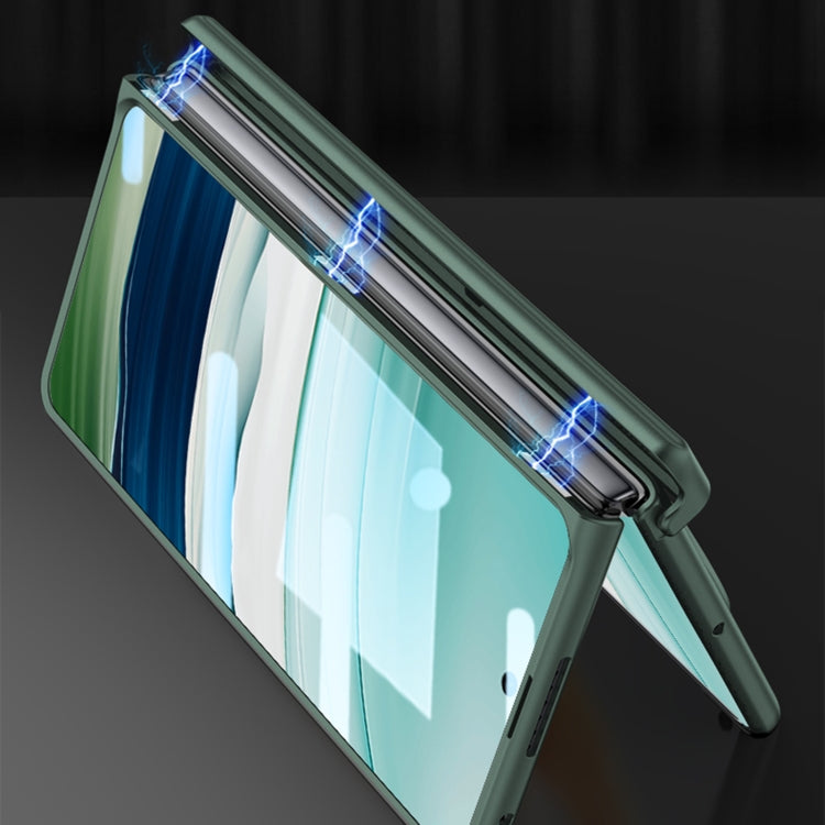 For Huawei Mate X5 GKK Wristband Integrated HD Film Magnetic Hinge Phone Case(Silver) - free shipping - PMC TechLife - Order now!