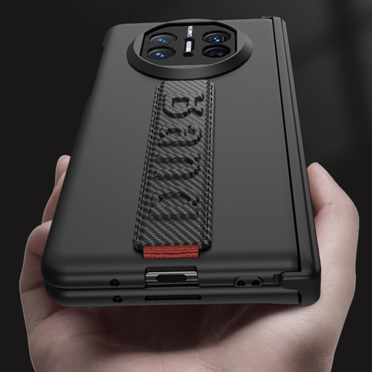 For Huawei Mate X5 GKK Wristband Integrated HD Film Magnetic Hinge Phone Case(Carbon Fiber) - Huawei Cases by GKK | Online Shopping South Africa | PMC TechLife | Buy Now Pay Later Mobicred