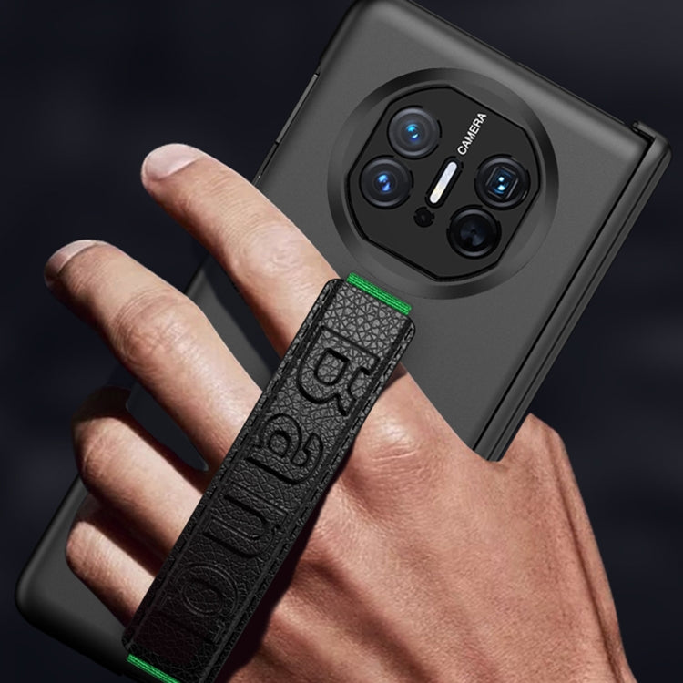 For Huawei Mate X5 GKK Wristband Integrated Privacy Film Magnetic Hinge Phone Case(Silver) - free shipping - PMC TechLife - Order now!