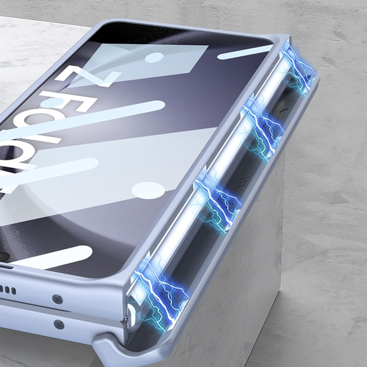 For Samsung Galaxy Z Fold5 5G GKK Magnetic Integrated Phone Case with Pen Slots, No Include Pen(Silver) - free shipping - PMC TechLife - Order now!