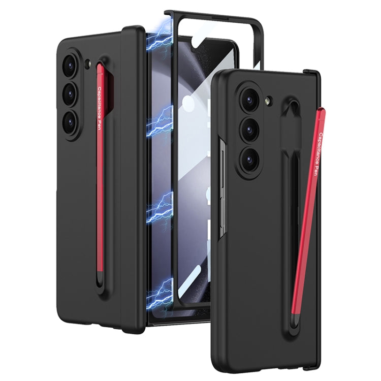 For Samsung Galaxy Z Fold5 5G GKK Magnetic Integrated Phone Case with Pen Slots, No Include Pen(Black+Red) - free shipping - PMC TechLife - Order now!