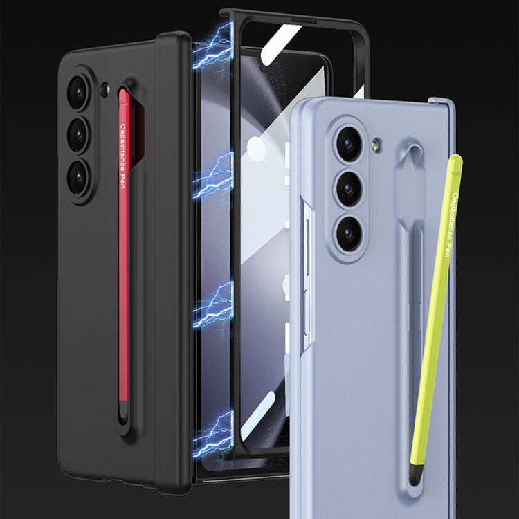 For Samsung Galaxy Z Fold5 5G GKK Magnetic Integrated Phone Case with Pen Slots, No Include Pen(Black+Red) - free shipping - PMC TechLife - Order now!
