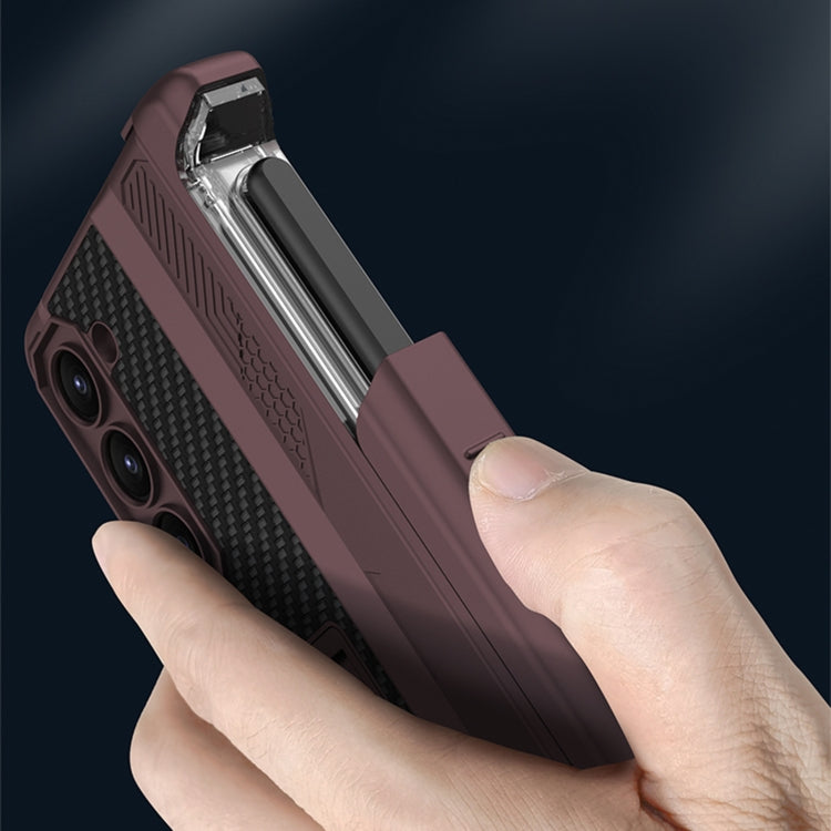 For Samsung Galaxy Z Fold5 GKK Integrated Folding Mech Shell PC Phone Case with Slide Pen Box(Green) - free shipping - PMC TechLife - Order now!