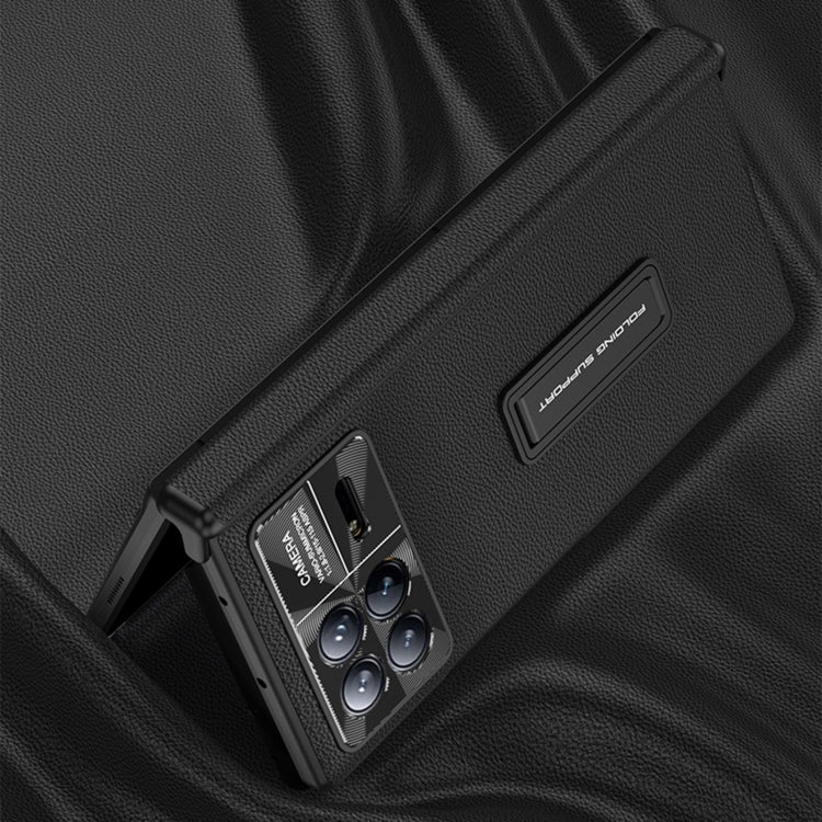 For Xiaomi Mix Fold 3 GKK Magnetic Hinge Flip Leather Phone Case with Holder(Black) - free shipping - PMC TechLife - Order now!