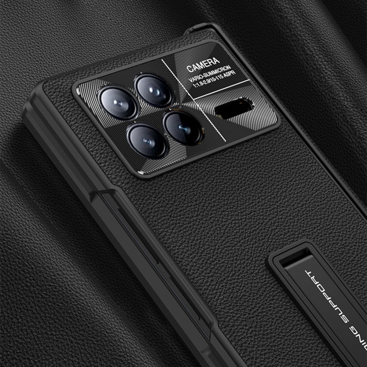 For Xiaomi Mix Fold 3 GKK Magnetic Hinge Flip Leather Phone Case with Holder(Carbon Fiber) - free shipping - PMC TechLife - Order now!