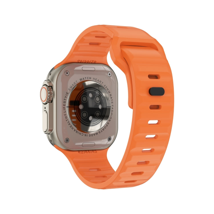 iW9 Ultra 2.04 inch Screen Smart Call Watch, BT Call / Heart Rate / Blood Pressure / Blood Oxygen(Orange Gold) - Smart Wristbands by PMC TechLife | Online Shopping South Africa | PMC TechLife