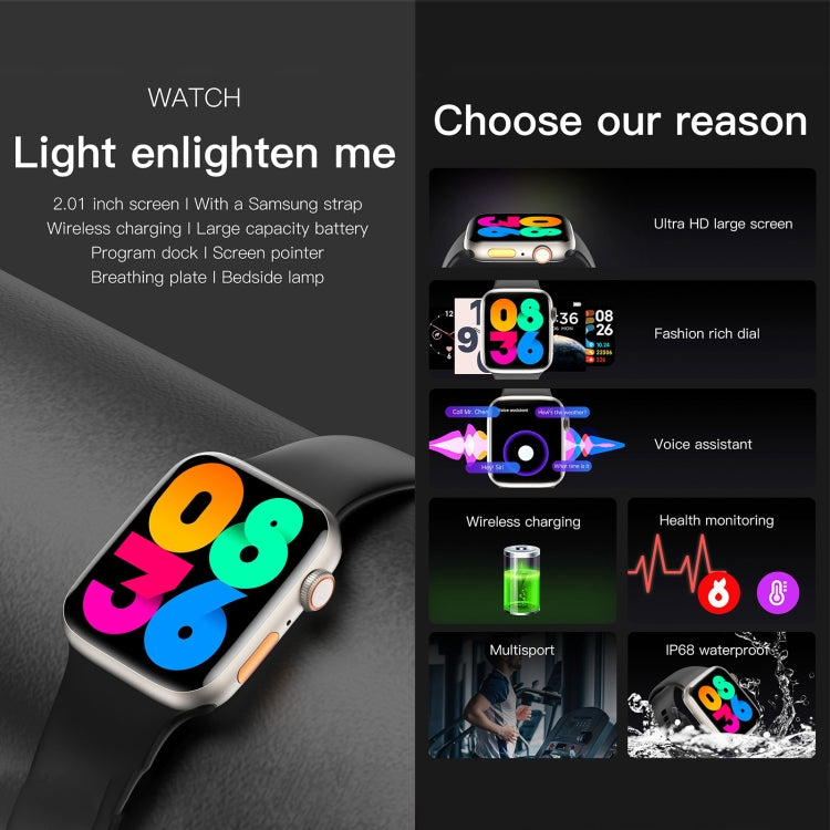 Q9 Smart Bracelet, 2.01 inch Waterproof Smart Watch, BT Call / Heart Rate / Blood Pressure / Blood Oxygen(Black Gold) - Smart Watches by PMC TechLife | Online Shopping South Africa | PMC TechLife