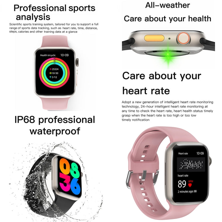 Q9 Smart Bracelet, 2.01 inch Waterproof Smart Watch, BT Call / Heart Rate / Blood Pressure / Blood Oxygen(Black Gold) - Smart Watches by PMC TechLife | Online Shopping South Africa | PMC TechLife