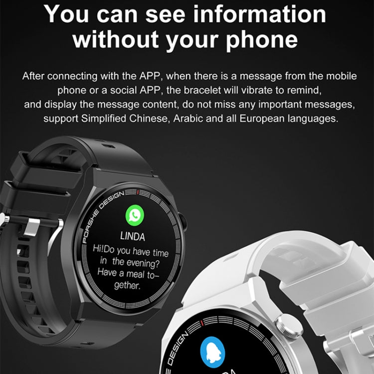 TM06 Smart Bracelet, 1.28 inch IP67 Waterproof Smart Watch, Bluetooth Call / Heart Rate / Blood Pressure / Blood Oxygen(White) - Smart Watches by PMC TechLife | Online Shopping South Africa | PMC TechLife