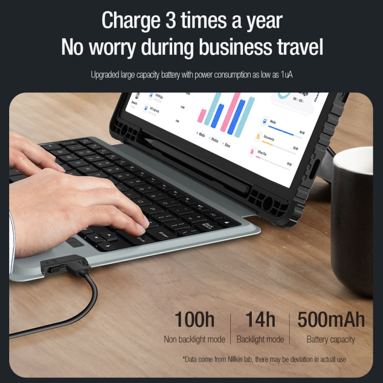 For Samsung Galaxy Tab S9 / S9 5G Nillkin Backlit Version Bumper Combo Keyboard Case - Samsung Keyboard by NILLKIN | Online Shopping South Africa | PMC TechLife