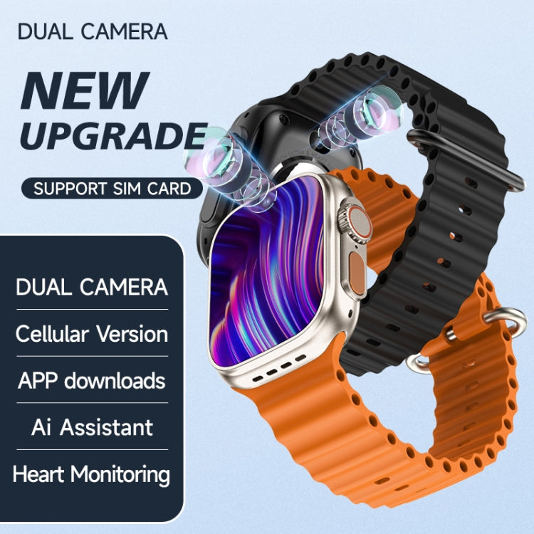 GS37 1.95 inch Screen Smart Phone Watch, 1GB+16GB, Android 9.0, Spreadtrum SL8541E, Network: 4G, Single Nano SIM, Front & Rear Camera(Orange Gold) - free shipping - PMC TechLife - Order now!