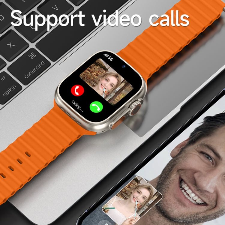 GS37 1.95 inch Screen Smart Phone Watch, 1GB+16GB, Android 9.0, Spreadtrum SL8541E, Network: 4G, Single Nano SIM, Front & Rear Camera(Orange Gold) - free shipping - PMC TechLife - Order now!