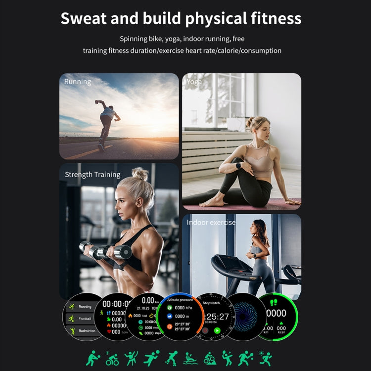 TM05 Pro Smart Bracelet, 1.46 inch Leather Band IP67 Waterproof Smart Watch, Bluetooth Call / Heart Rate / Blood Pressure / Blood Oxygen(Black) - Smart Watches by PMC TechLife | Online Shopping South Africa | PMC TechLife | Buy Now Pay Later Mobicred