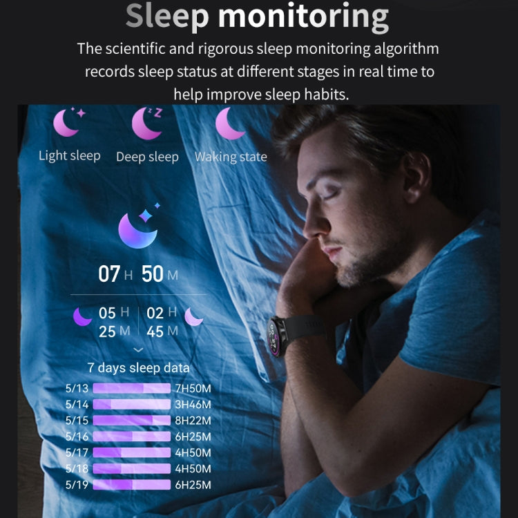 TM05 Pro Smart Bracelet, 1.46 inch Leather Band IP67 Waterproof Smart Watch, Bluetooth Call / Heart Rate / Blood Pressure / Blood Oxygen(Black) - Smart Watches by PMC TechLife | Online Shopping South Africa | PMC TechLife | Buy Now Pay Later Mobicred