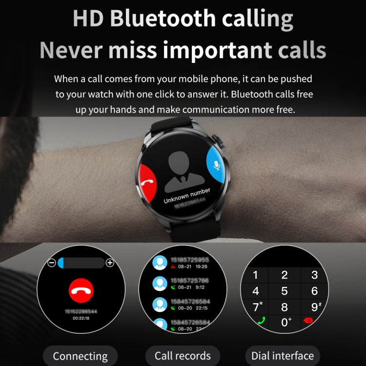 TM05 Pro Smart Bracelet, 1.46 inch Leather Band IP67 Waterproof Smart Watch, Bluetooth Call / Heart Rate / Blood Pressure / Blood Oxygen(Black) - Smart Watches by PMC TechLife | Online Shopping South Africa | PMC TechLife | Buy Now Pay Later Mobicred