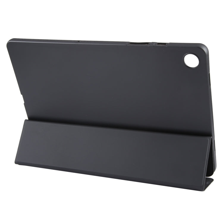 For Samsung Galaxy Tab A9+ Tri-fold Holder Flip Horizontal Flip TPU Leather Tablet Case(Black) - Galaxy Tab A9+ by PMC TechLife | Online Shopping South Africa | PMC TechLife | Buy Now Pay Later Mobicred