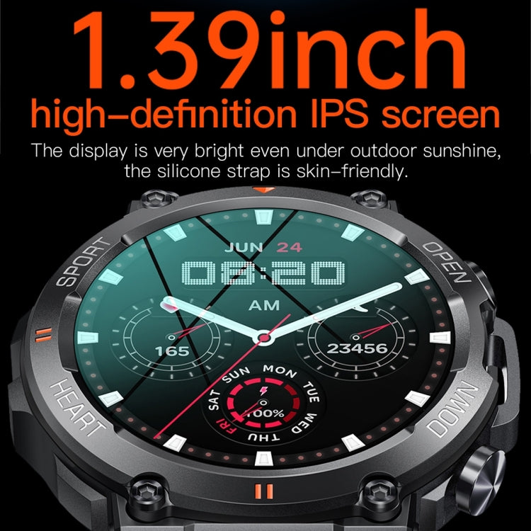 K56 Pro 1.39 inch Smart Steel Strap Wristband Support Heart Rate Monitoring / Blood Pressure Monitoring(Black Three Strains) - Smart Wristbands by PMC TechLife | Online Shopping South Africa | PMC TechLife | Buy Now Pay Later Mobicred