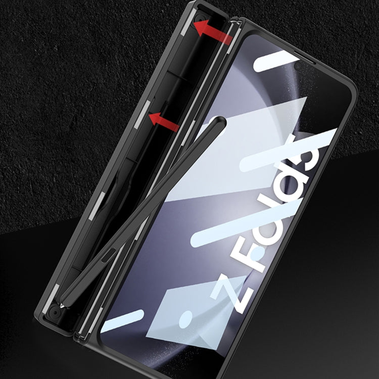 For Samsung Galaxy Z Fold5 GKK Integrated Folding Alloy Shell PC Phone Case with Pen Box, Not Included Pen(Blue) - Galaxy Z Fold5 Cases by GKK | Online Shopping South Africa | PMC TechLife | Buy Now Pay Later Mobicred