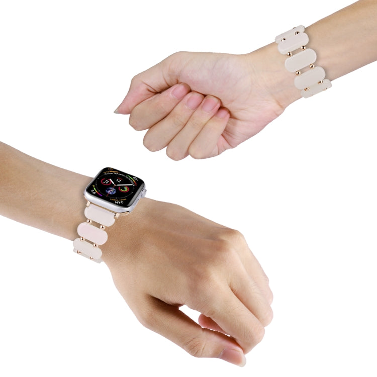 For Apple Watch Series 2 42mm Stretch Resin Watch Band(Mermaid Powder) - free shipping - PMC TechLife - Order now!