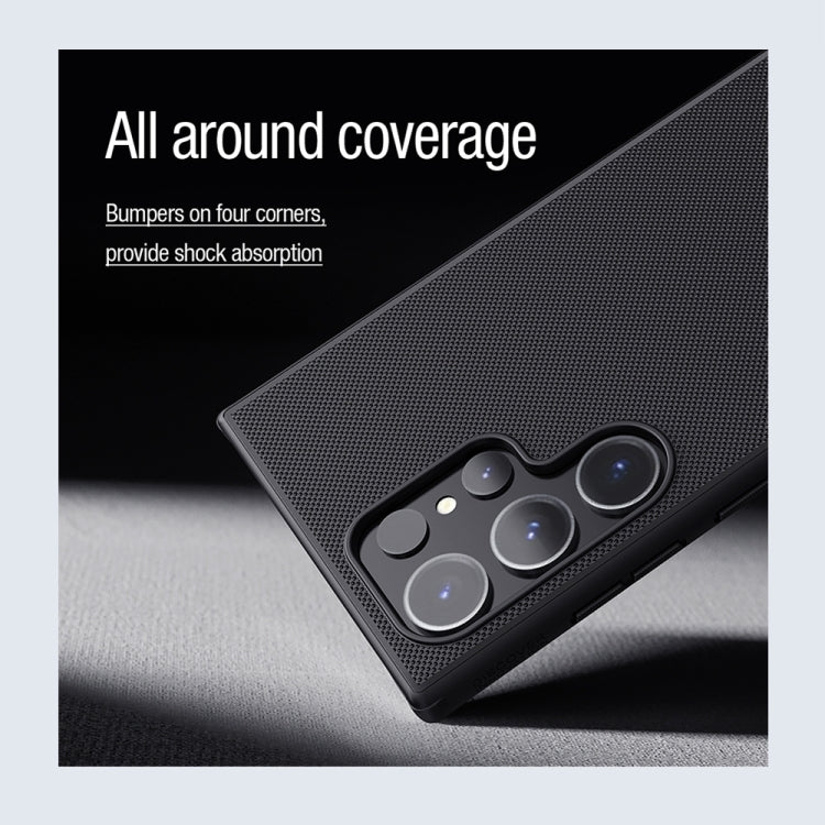 For Samsung Galaxy S24 Ultra 5G NILLKIN Frosted Shield Pro Magnetic Magsafe Phone Case(Black) - Galaxy S24 Ultra 5G Cases by NILLKIN | Online Shopping South Africa | PMC TechLife | Buy Now Pay Later Mobicred