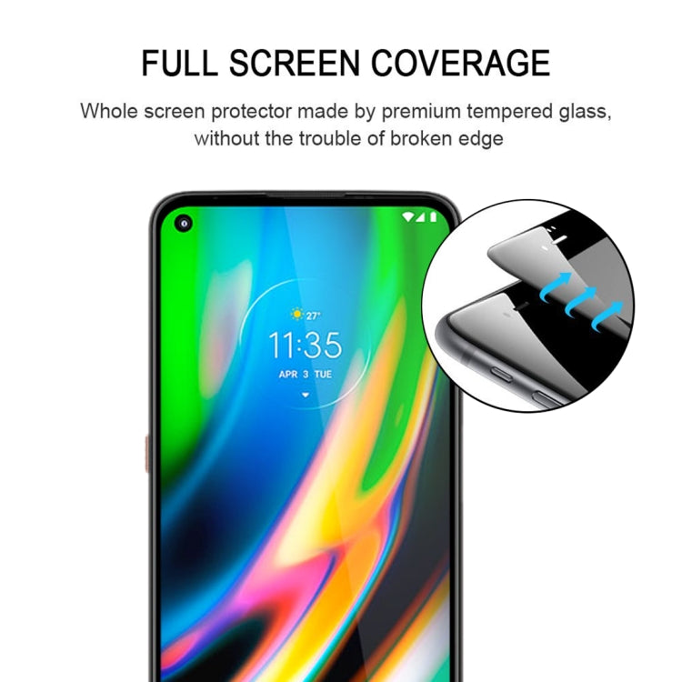 For Motorola Moto G9 Plus Full Glue Full Screen Tempered Glass Film - free shipping - PMC TechLife - Order now!