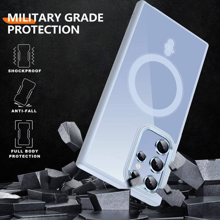 For Samsung Galaxy S24 Ultra 5G Acrylic PC MagSafe Magnetic Phone Case(Sierra Blue) - Galaxy S24 Ultra 5G Cases by PMC TechLife | Online Shopping South Africa | PMC TechLife
