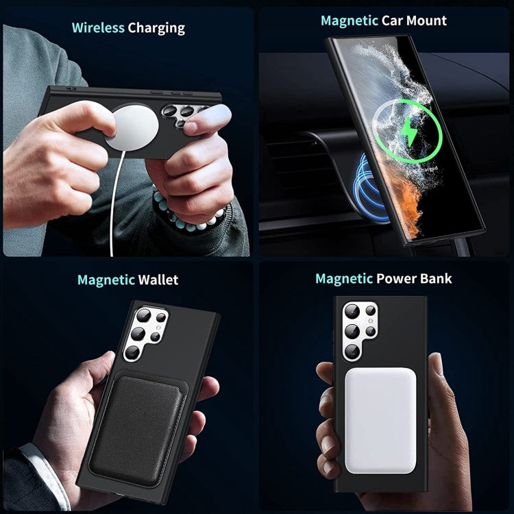 For Samsung Galaxy S24 Ultra 5G MagSafe Magnetic Liquid Silicone Phone Case(Black) - free shipping - PMC TechLife - Order now!