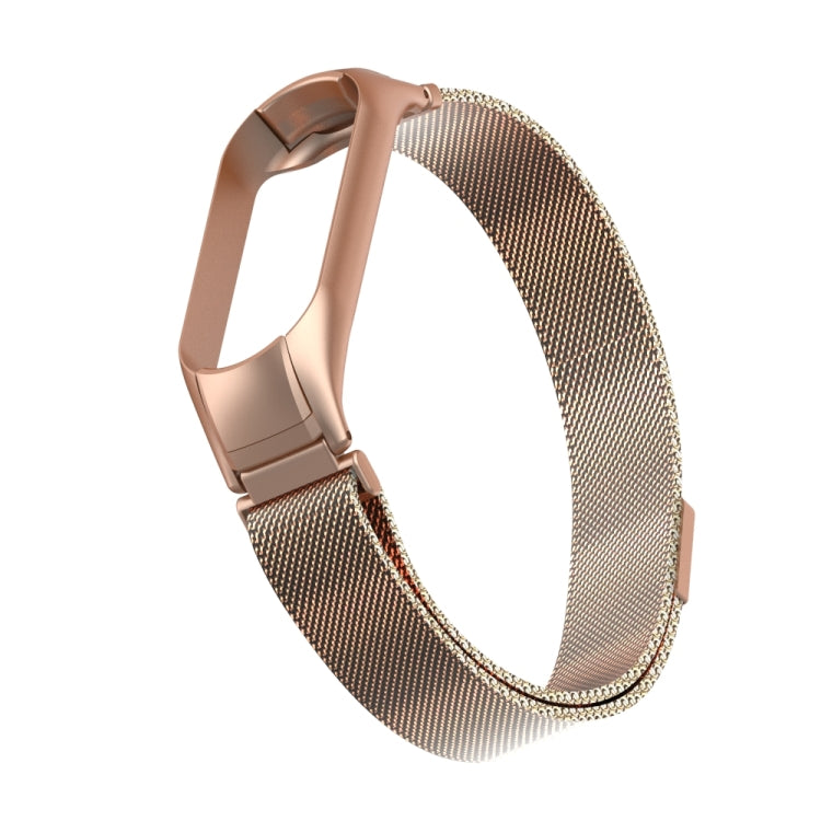 For Xiaomi Mi Band 5 Milano Solid Color Magnetic Stainless Steel Watch Band(Bronze Gold) - Watch Bands by PMC TechLife | Online Shopping South Africa | PMC TechLife | Buy Now Pay Later Mobicred