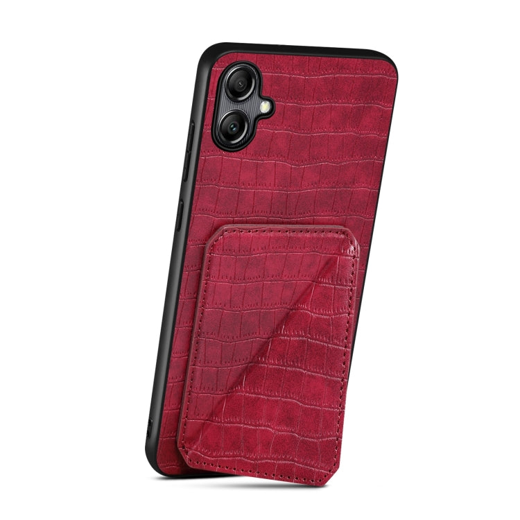 For Samsung Galaxy S23 FE 5G Denior Imitation Crocodile Leather Back Phone Case with Holder(Rose Red) - free shipping - PMC TechLife - Order now!